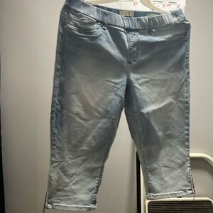 NWOT pull on stretch waist capri